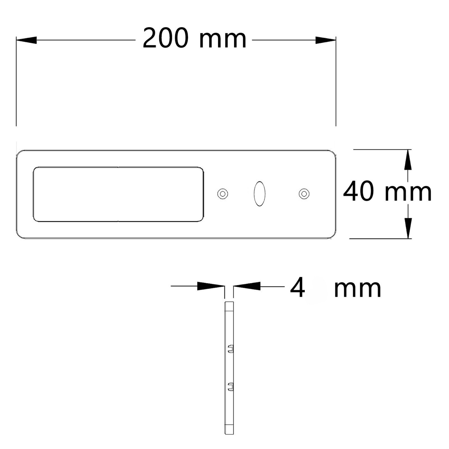 Éclairage LED Sous Meuble Cuisine - Noir (Lot de 3)