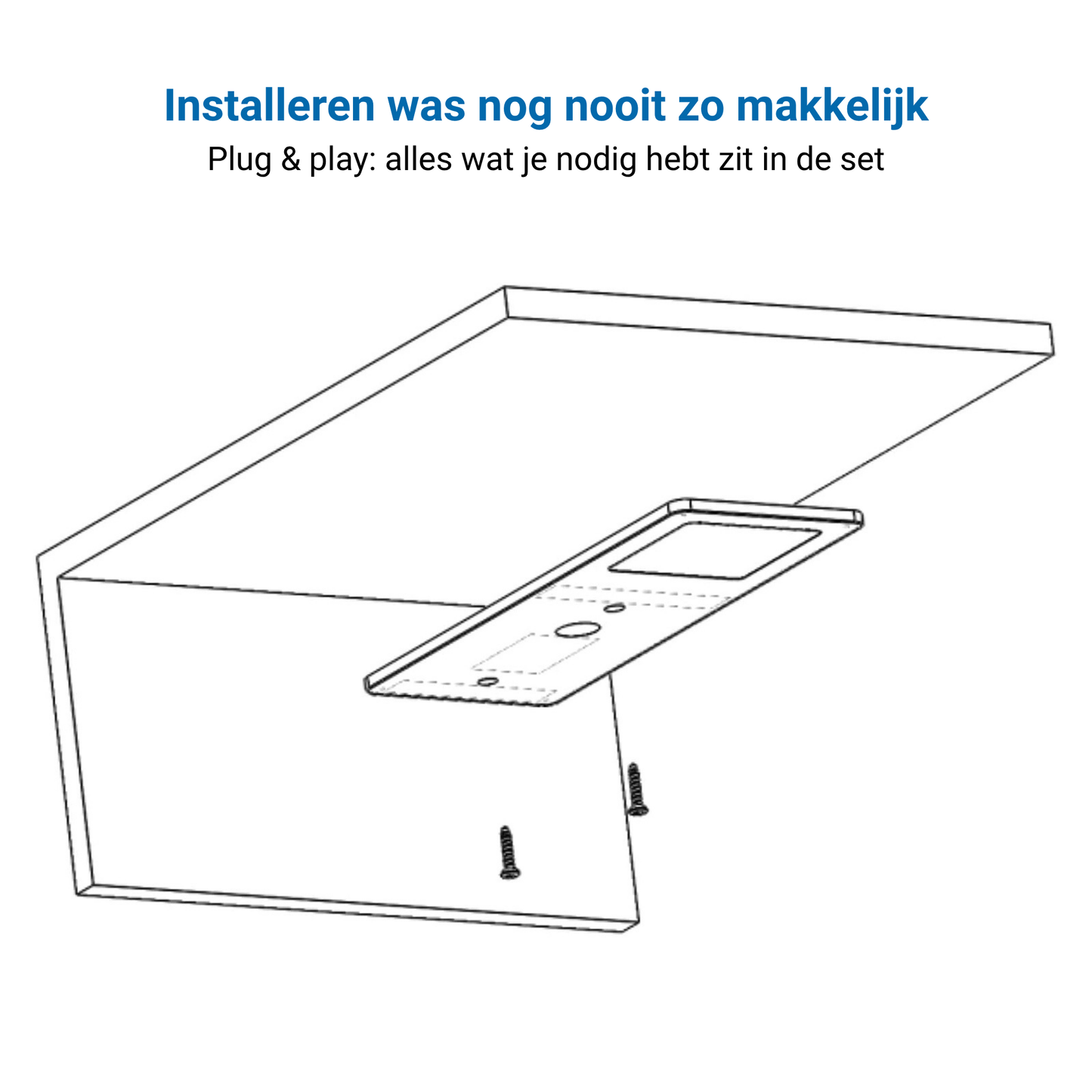 LED Keukenverlichting Onderbouw - Zwart (4 PACK)