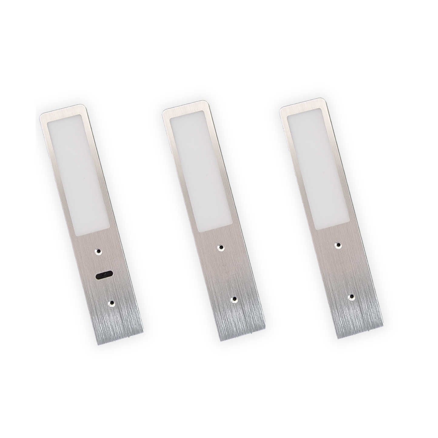 Éclairage LED Sous Meuble Cuisine - Aluminium (Lot de 3)