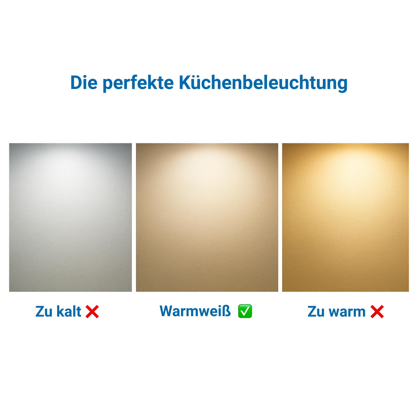 SMART LED Unterbauleuchte Küche – Schwarz (4er Pack)