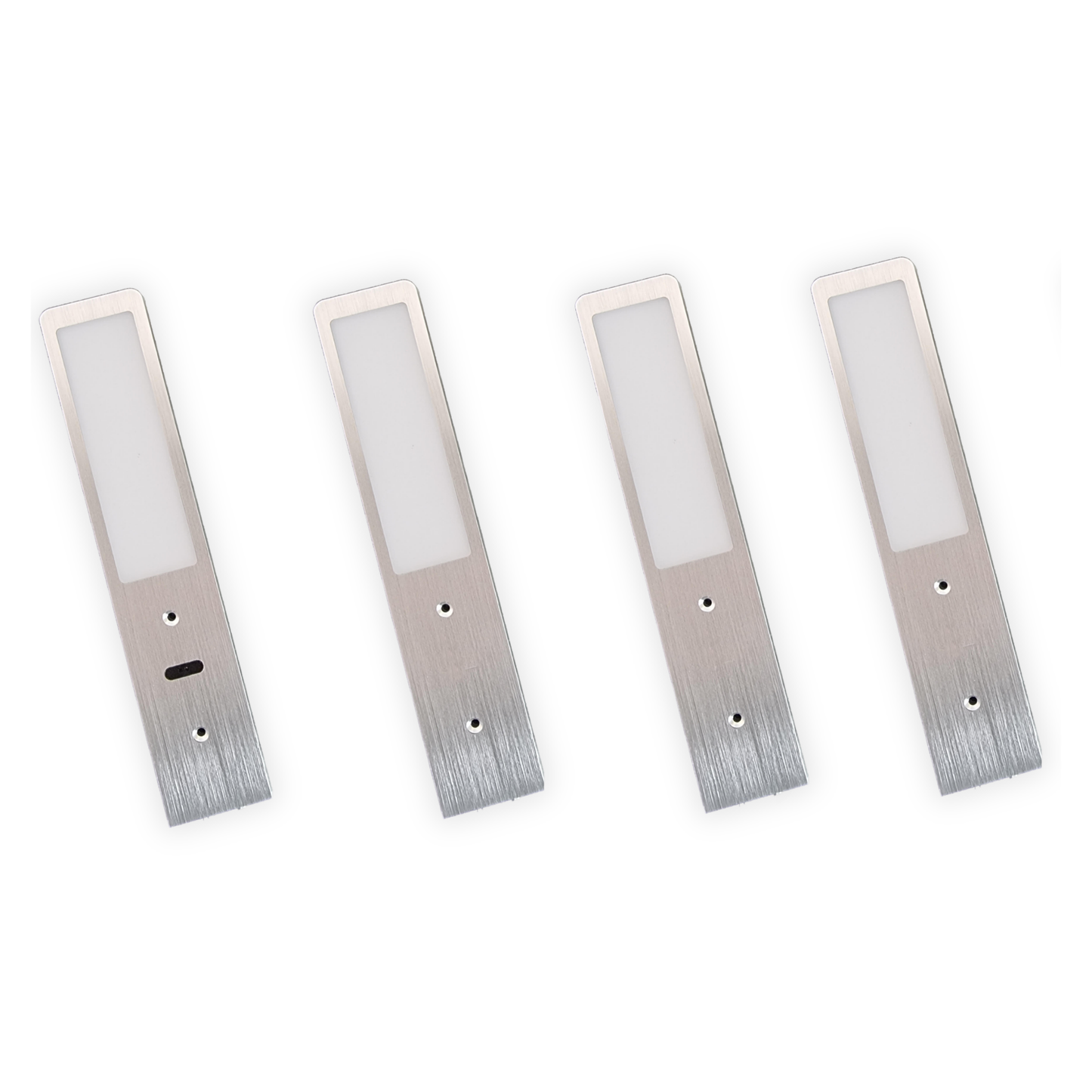 Éclairage LED Sous Meuble Cuisine - Aluminium (Lot de 4)
