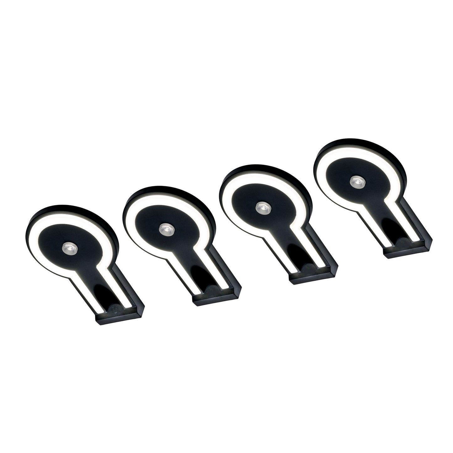 2-TONE Küchenbeleuchtung Unterbau – Schwarz (4er-PACK)