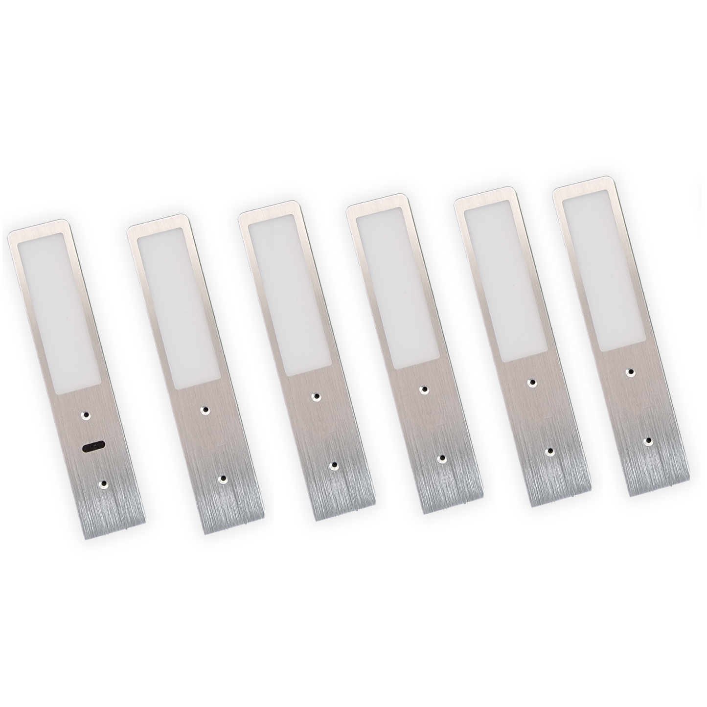 Éclairage LED Sous Meuble Cuisine - Aluminium (Lot de 6)