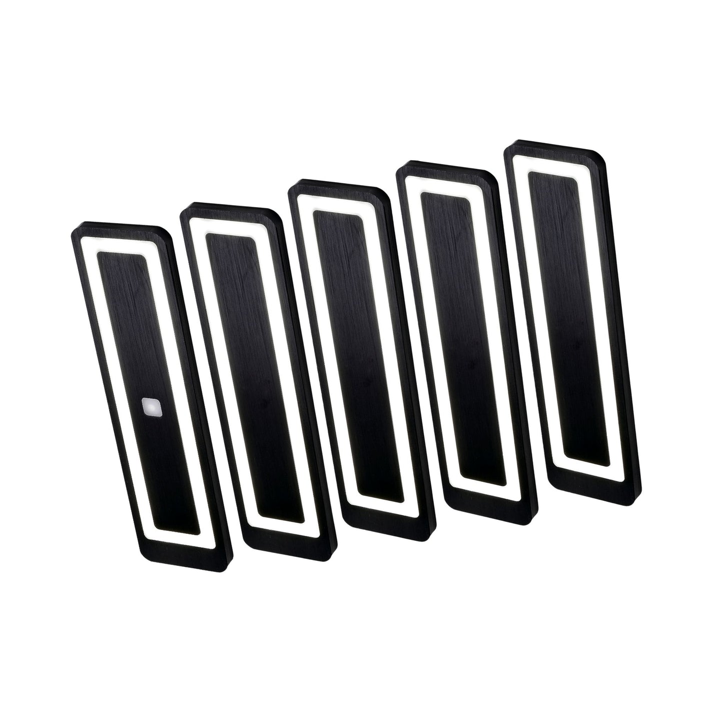 LUX-4000 LED Küchenbeleuchtung Unterbau – Schwarz (5er-Pack)