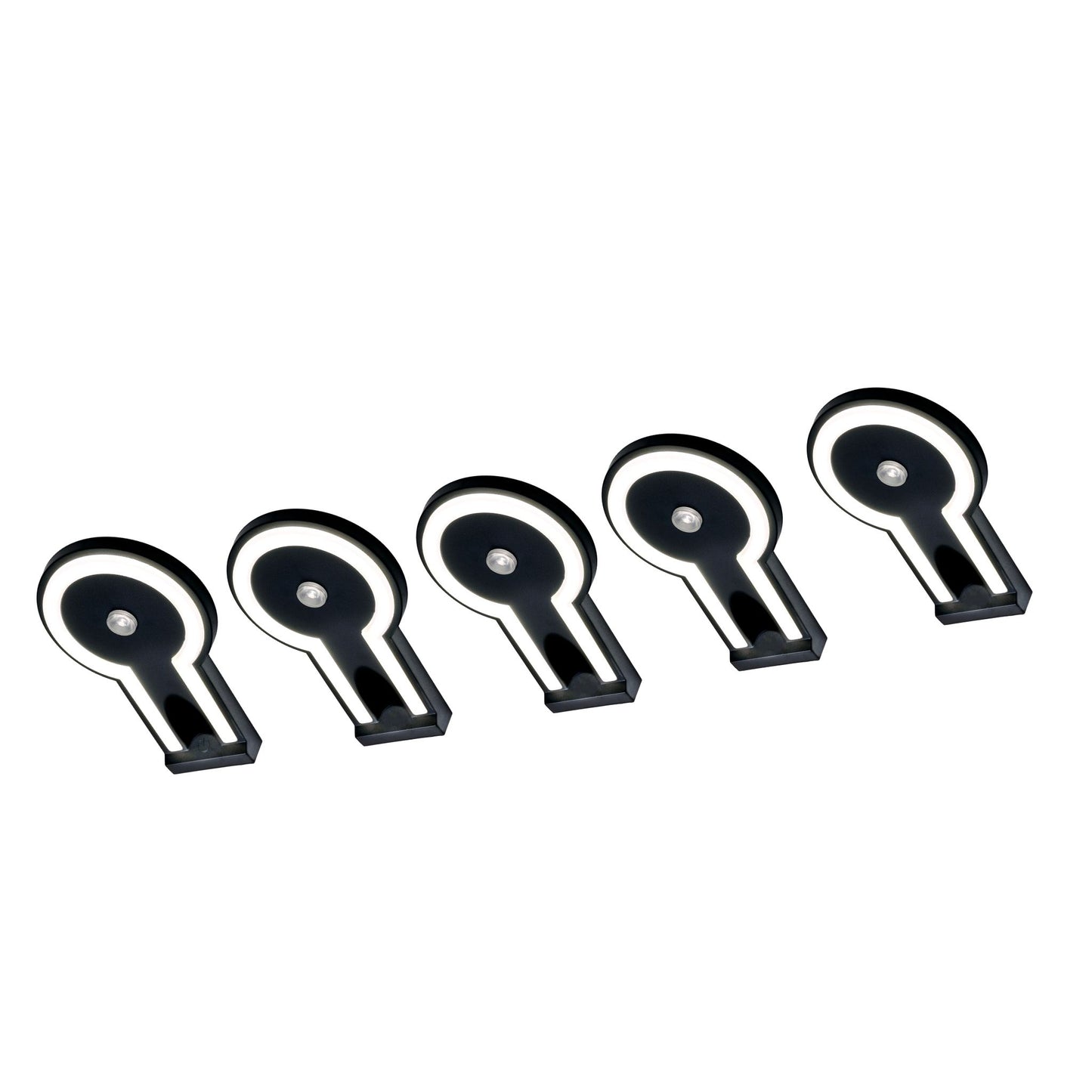 2-TONE Küchenbeleuchtung Unterbau – Schwarz (5er-PACK)