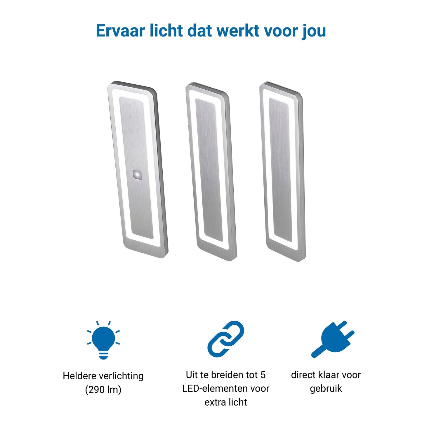 LUX-4000 LED Keukenverlichting Onderbouw - RVS (2 PACK)
