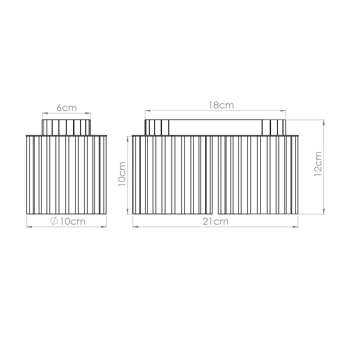Deckenstrahler Japandi Double – Schwarz & Aluminium