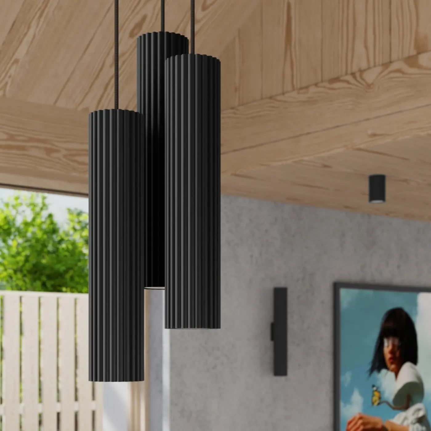 Wandlampe Japandi 30 – Schwarz & Metall