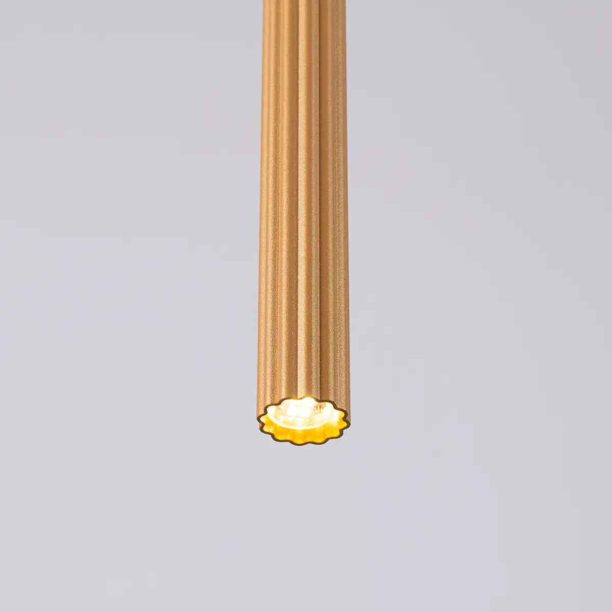 Pendelleuchte Candle 1 – Gold & Stahl