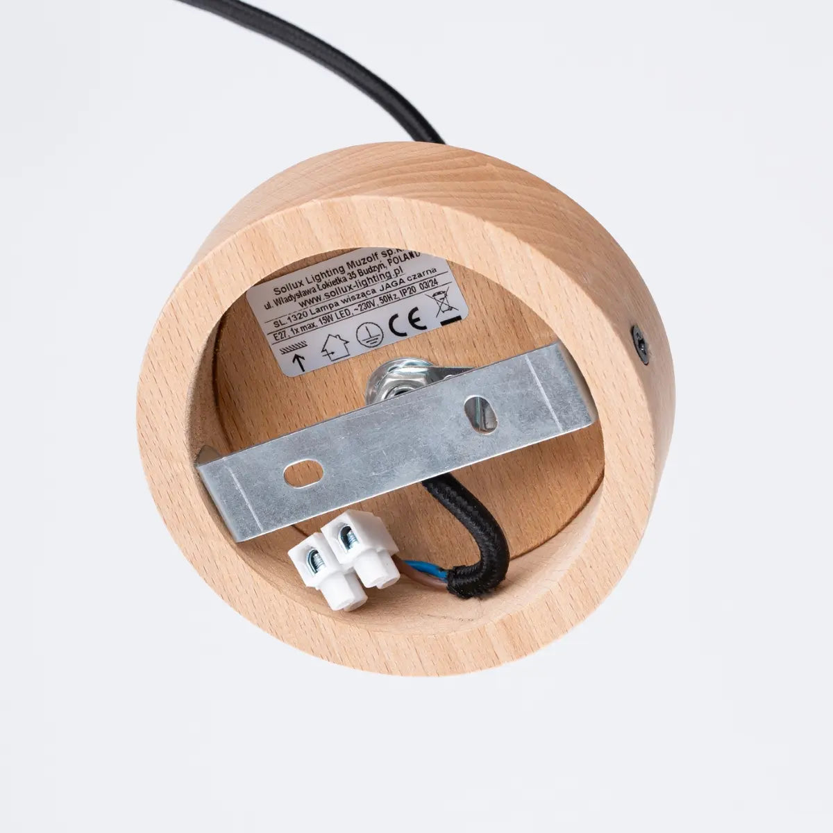 Pendelleuchte Diner 1 – Schwarz & Stahl & Holz