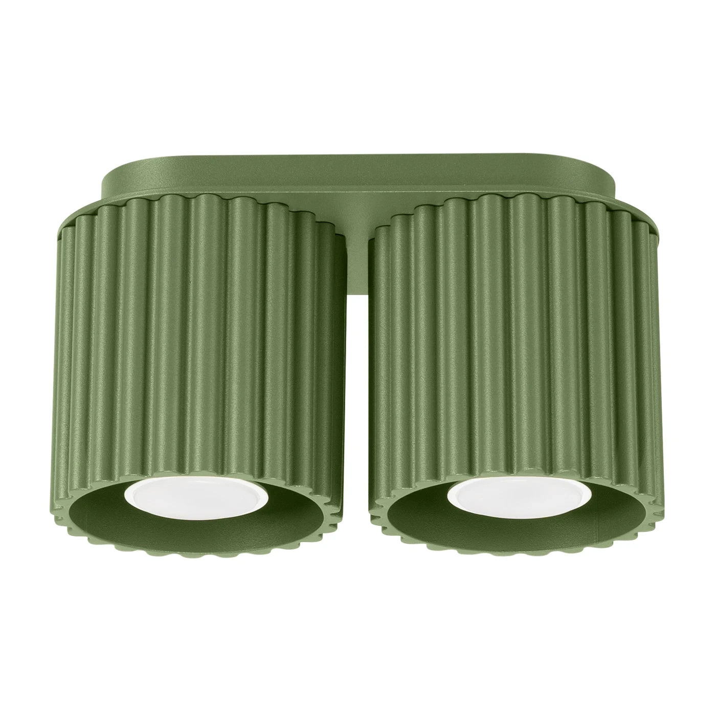 Spots Japandi Double – Olijfgroen & Aluminium