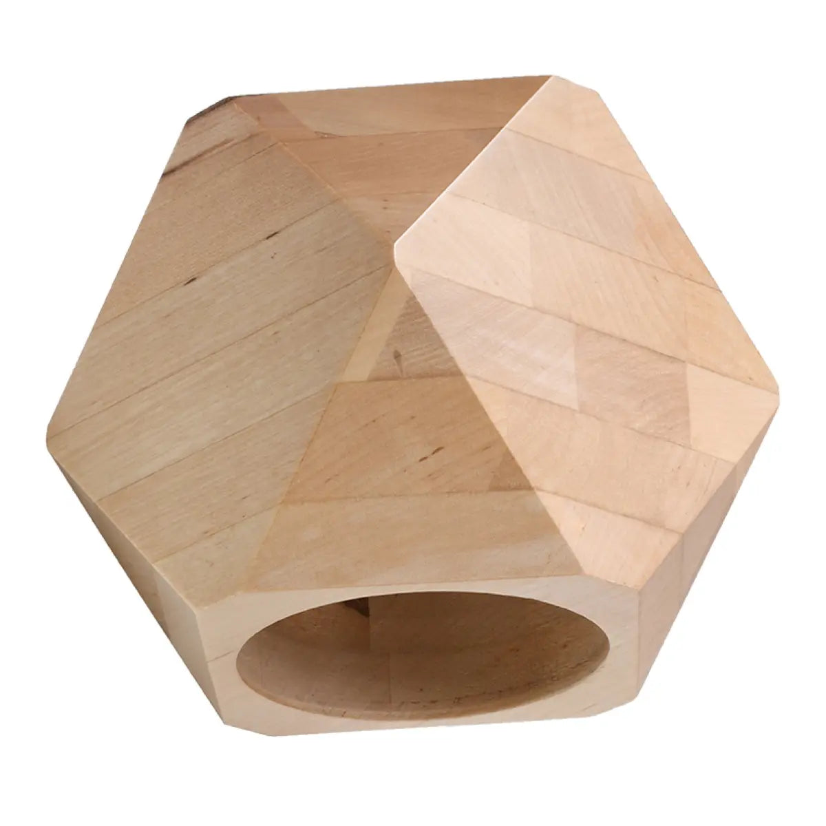 Wandleuchte Hexagon – Naturholz & Holz
