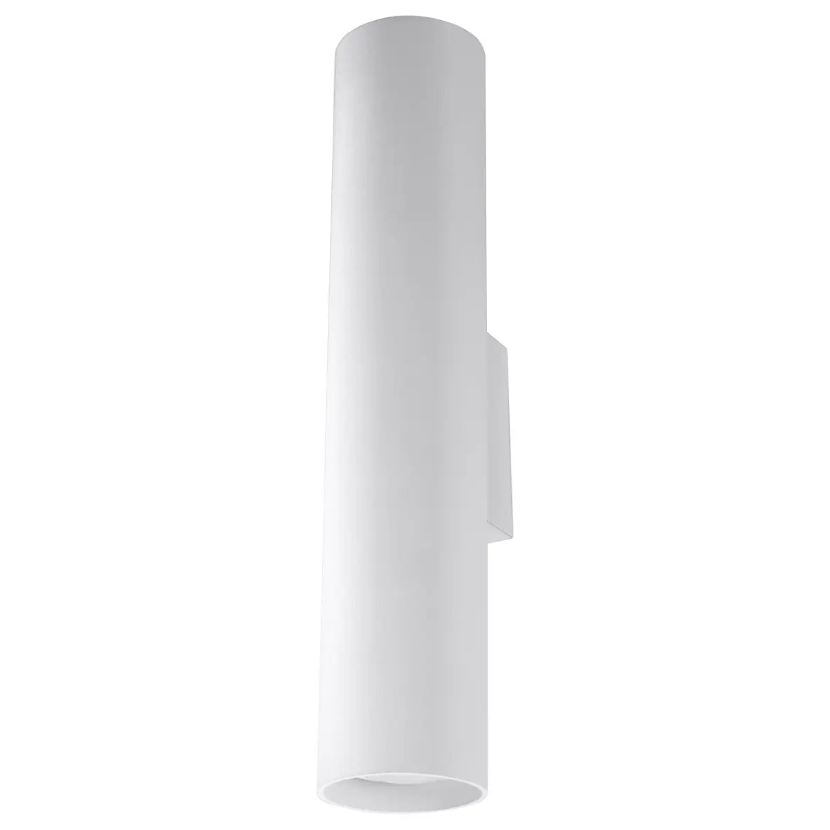 Wandleuchte Tube White 30 – Weiß & Stahl