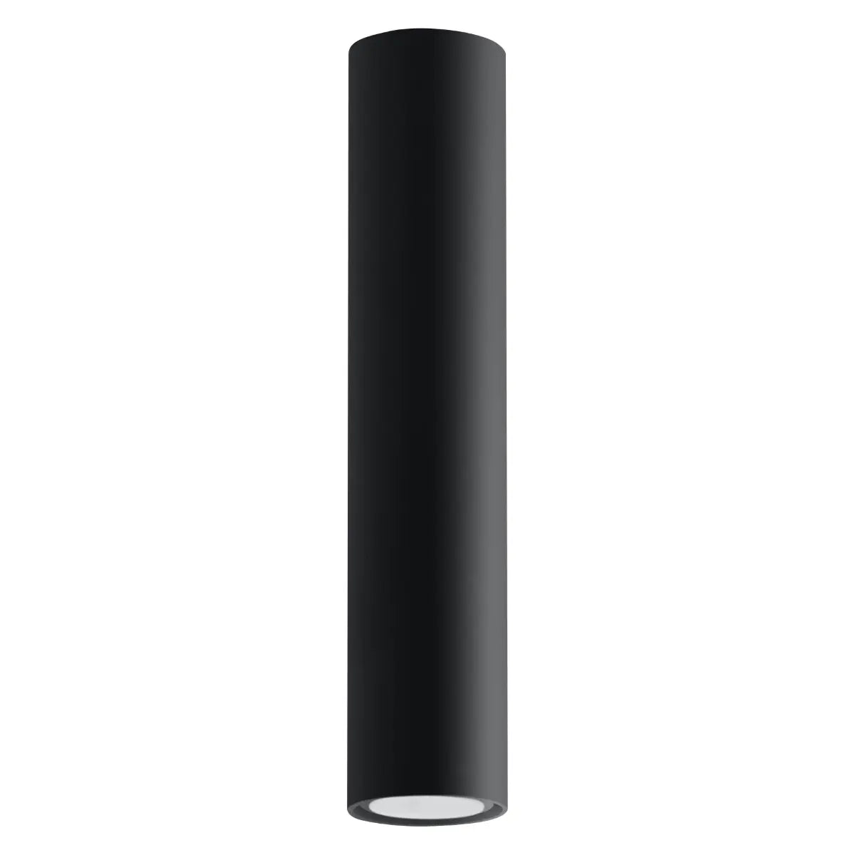 Deckenleuchte Tube 30 – Schwarz & Stahl