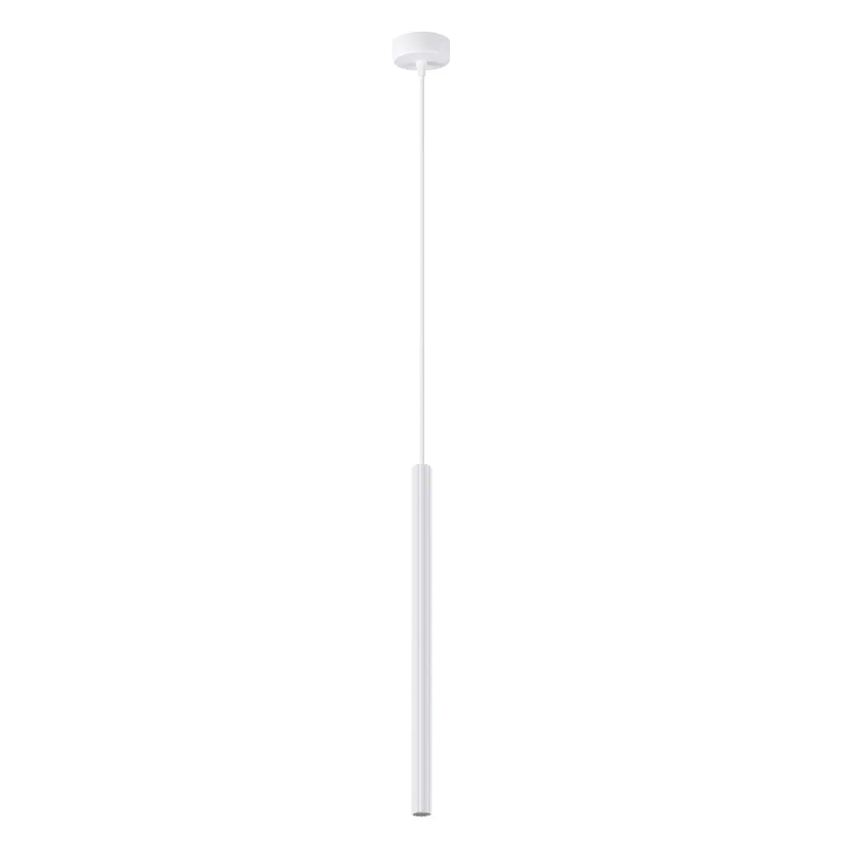 Pendelleuchte Candle 1 – Weiß & Stahl