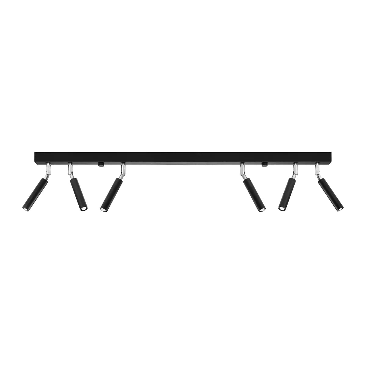 Deckenleuchte Luxtec 6 – Schwarz & Stahl