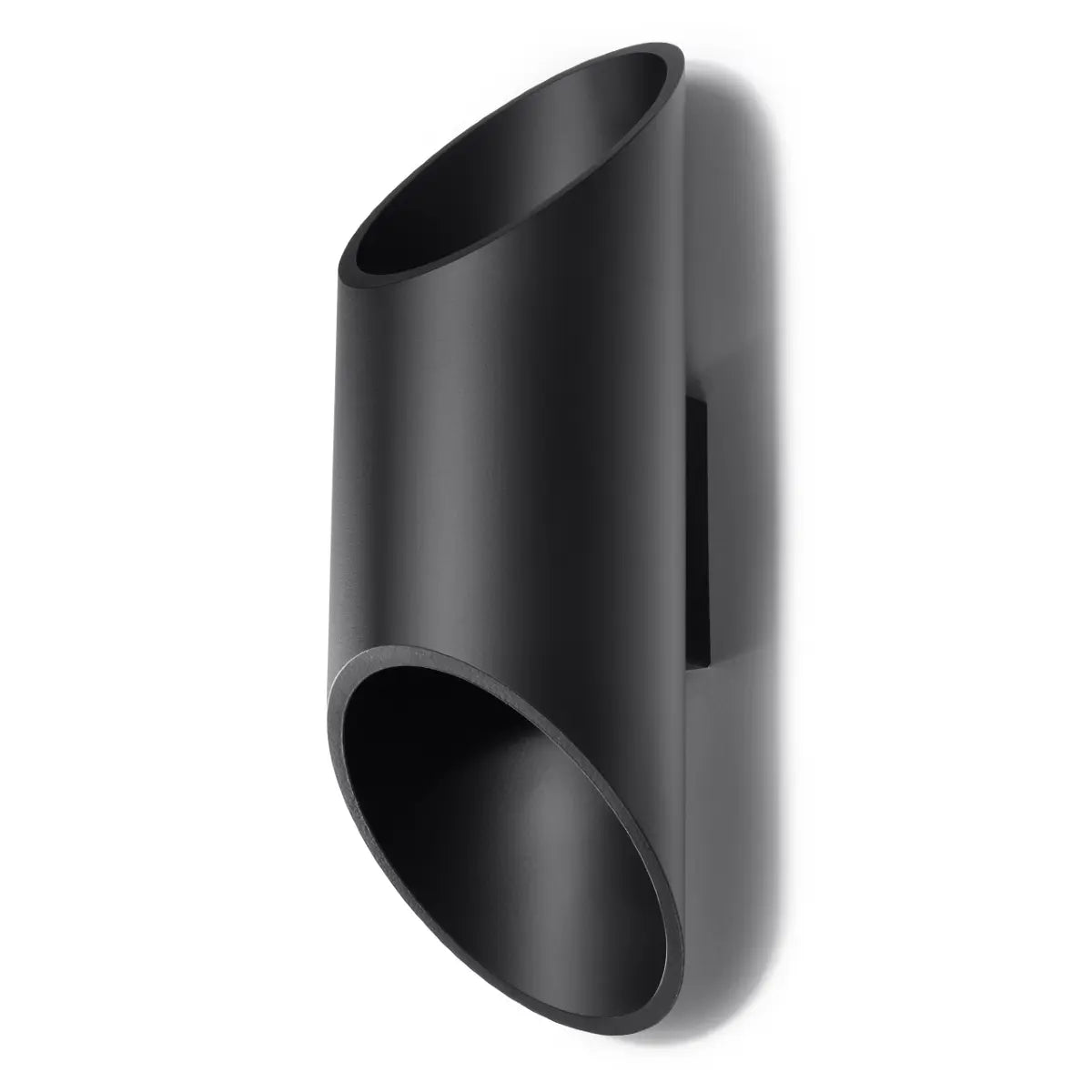 Wandleuchte Pipe 30 – Schwarz & Aluminium