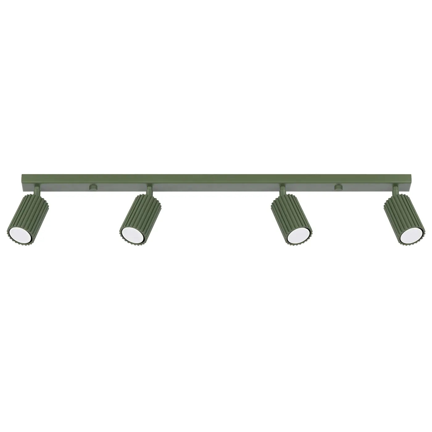 Deckenleuchte Japandi 4 – Olivgrün & Aluminium