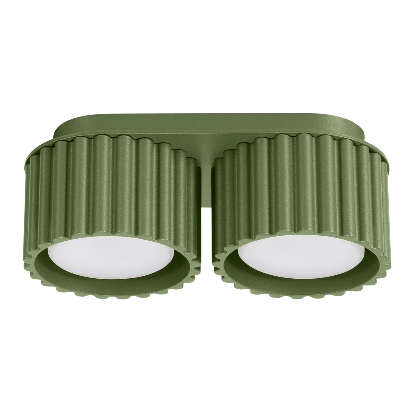 Spots Japandi Double-XS – Olijfgroen & Aluminium