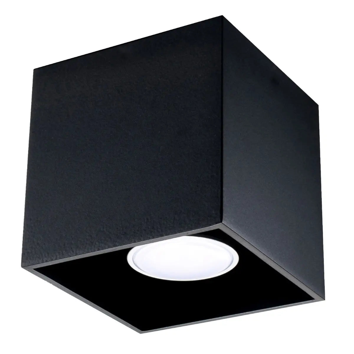 Plafondlamp Square 1 – Zwart Aluminium