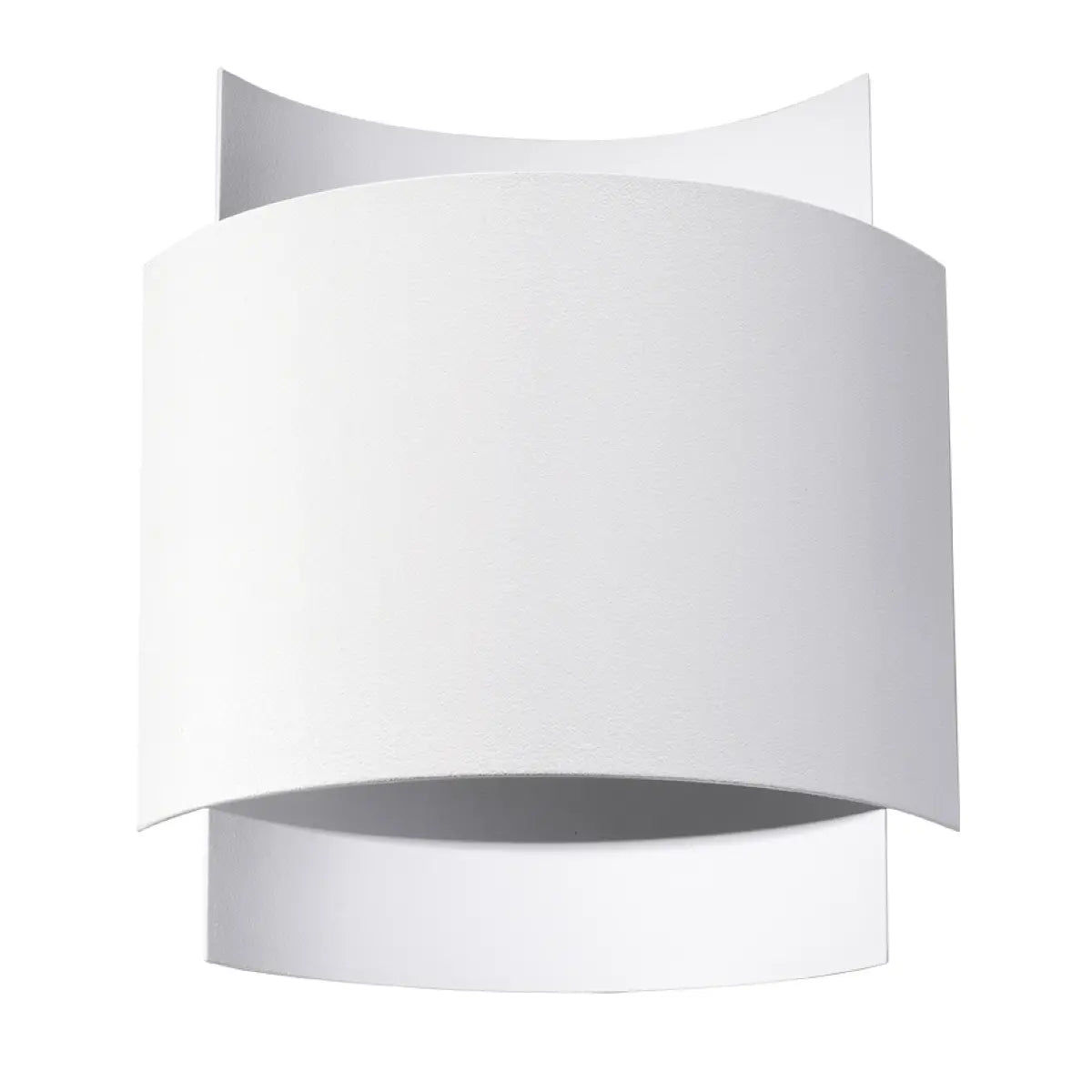 Wandleuchte Lux – Weiß & Stahl