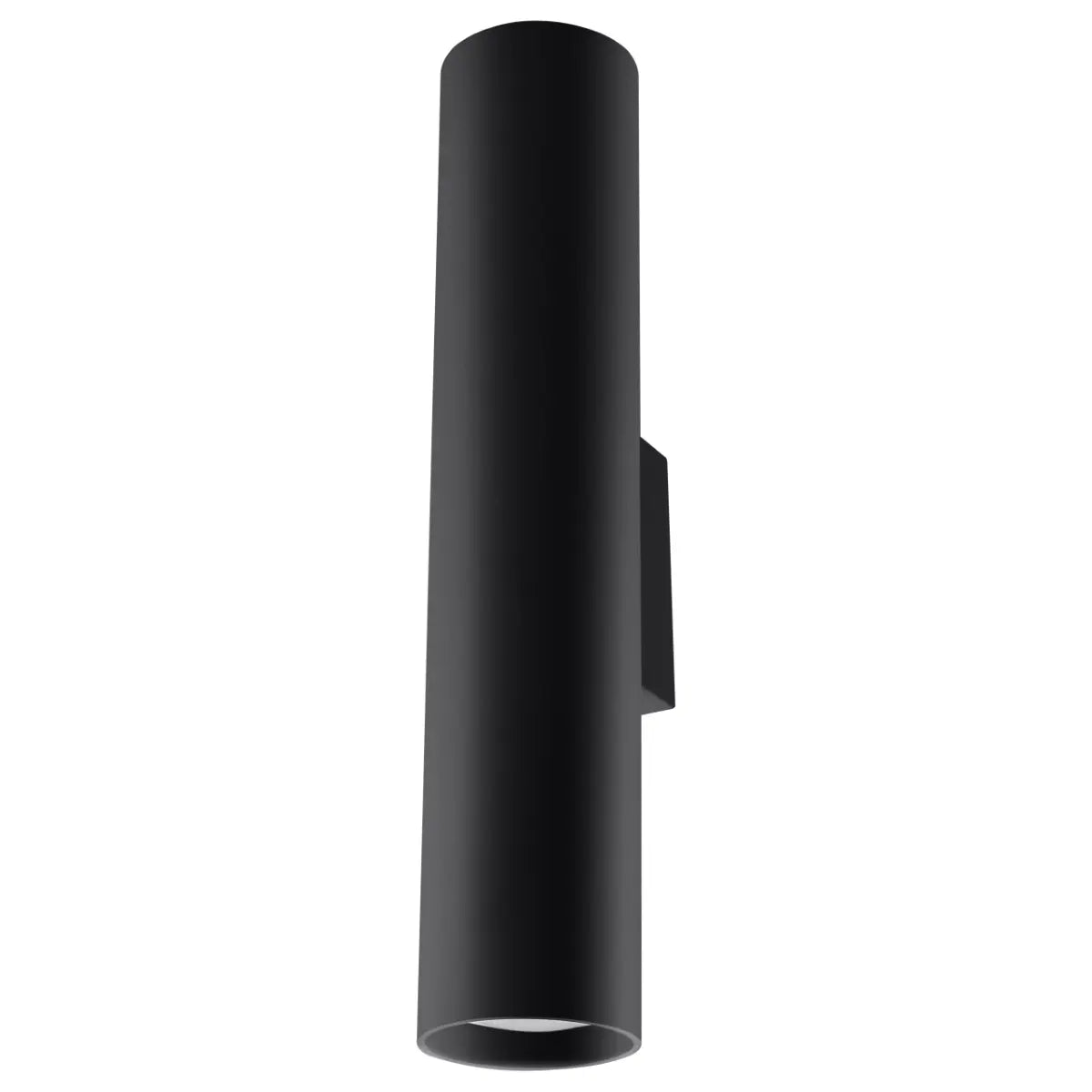 Wandleuchte Tube Black 30 – Schwarz & Stahl