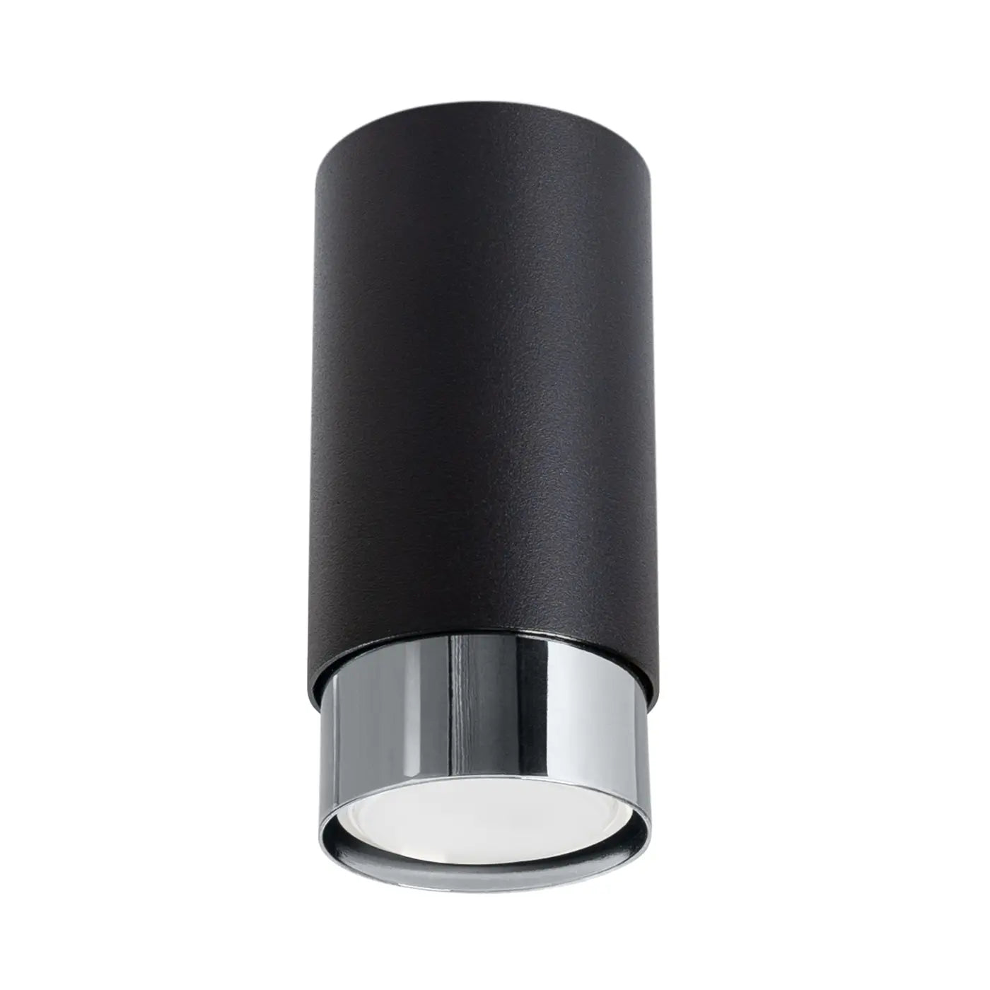 Deckenstrahler Tube 2-Tone 12 – Schwarz & Chrom & Stahl