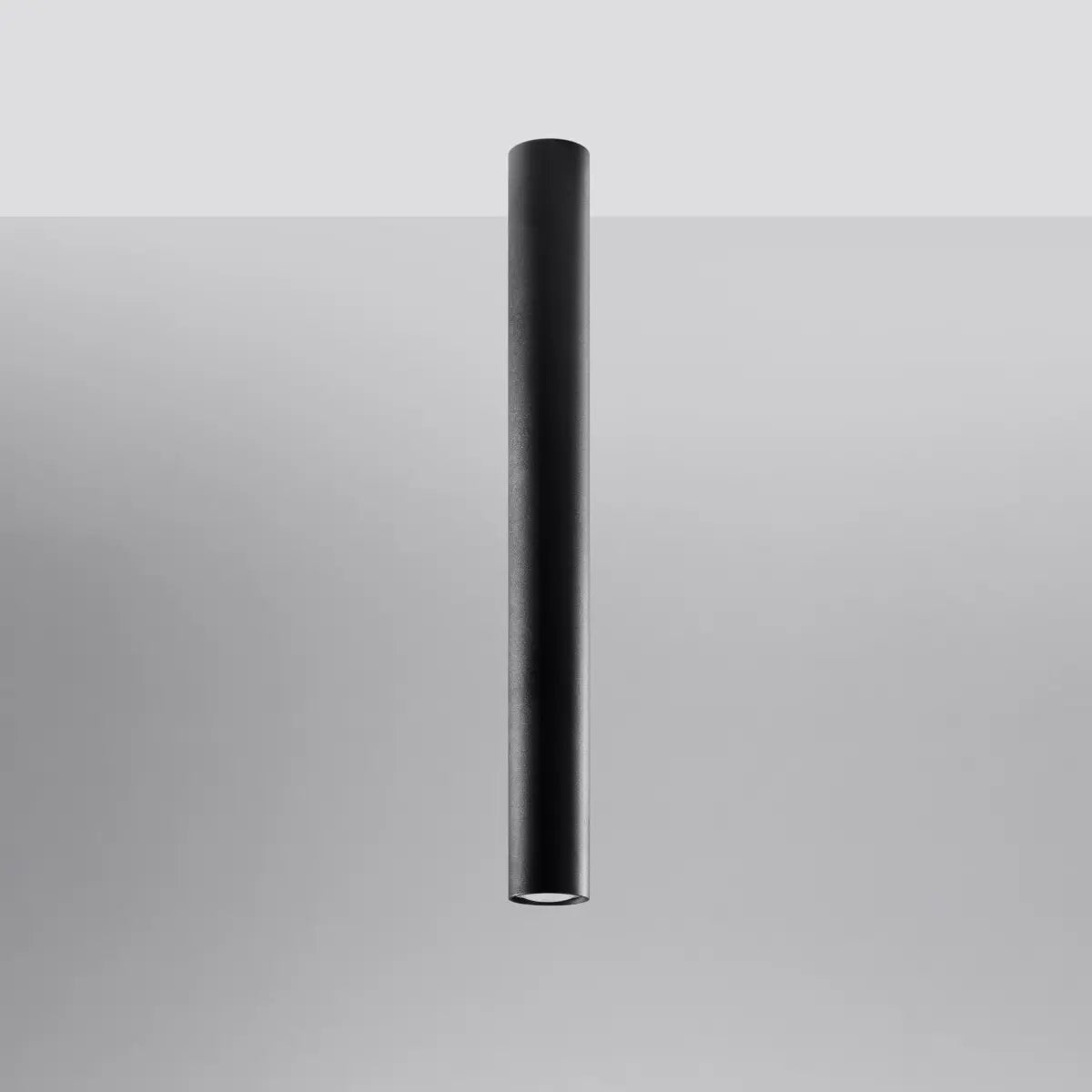 Plafondlamp Tube 60 – Zwart & Staal