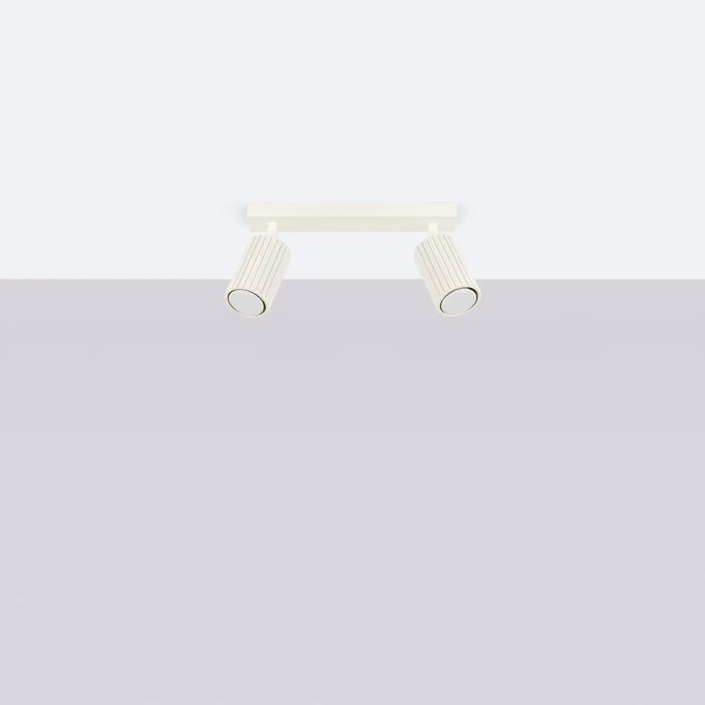 Deckenleuchte Japandi 2 – Beige & Aluminium