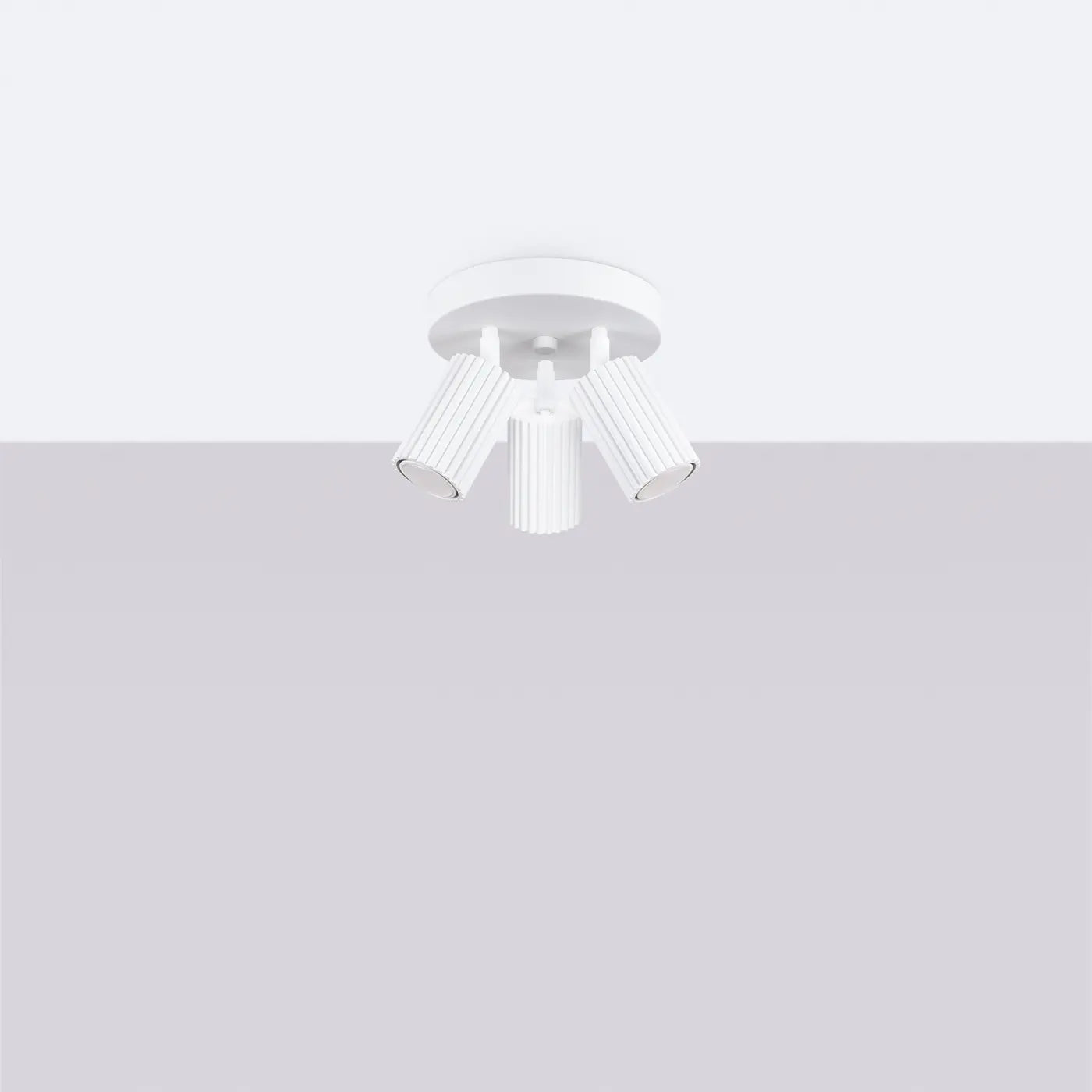 Plafondlamp Japandi 3P – Wit Aluminium