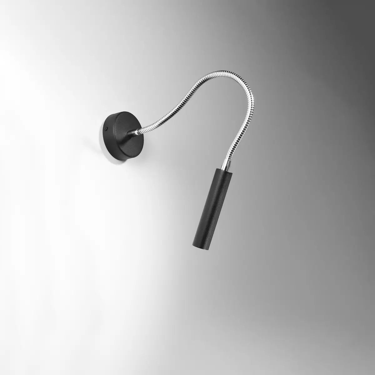 Wandleuchte Luxtec Flex – Schwarz & Stahl