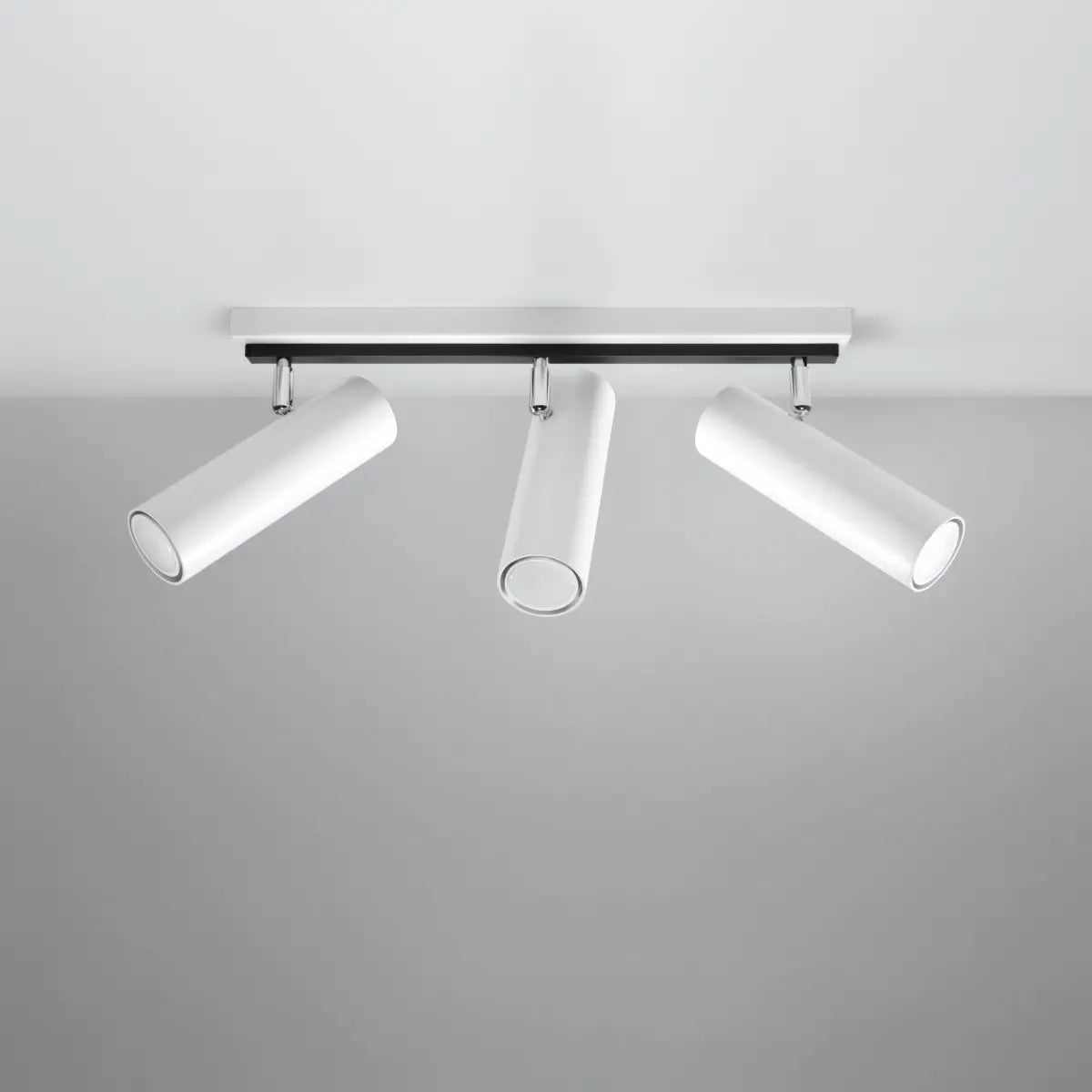 Plafondlamp Rondo Spot 3 – Wit & Staal