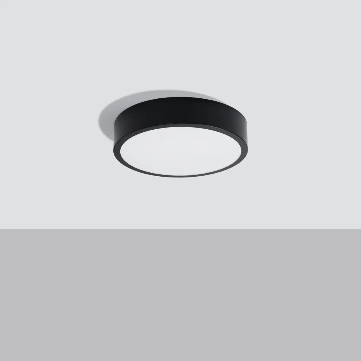 Plafondlamp Ufo Thin 30 – Zwart & Aluminium