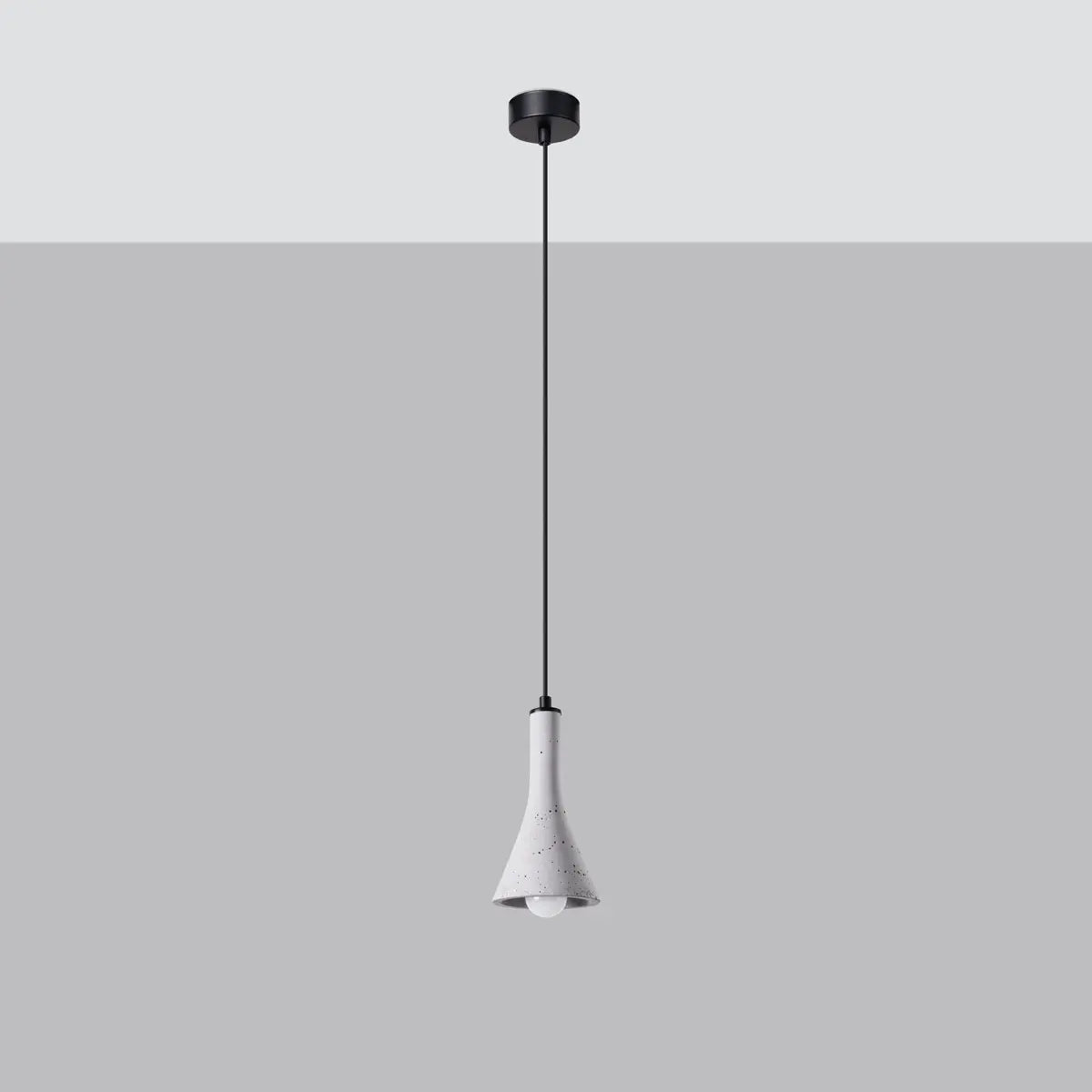 Hanglamp Tab 1 – Grijs & Beton & Zwart Metaal