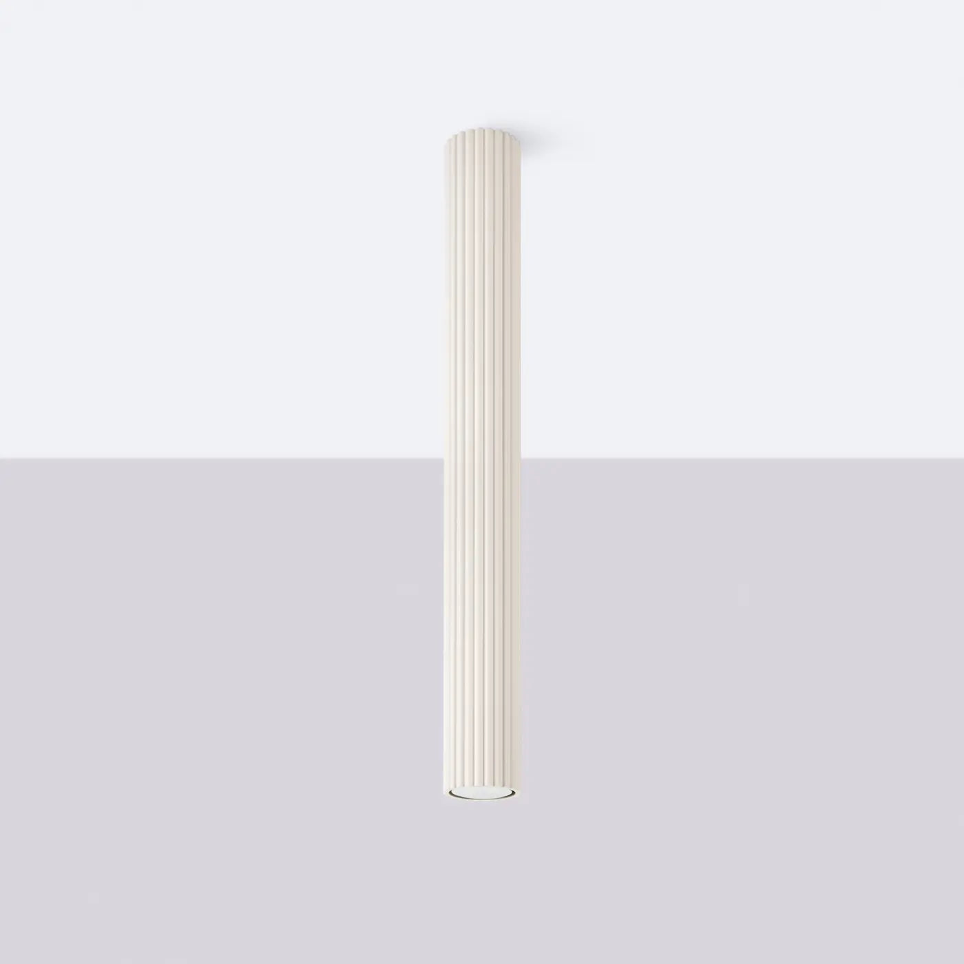 Deckenleuchte Japandi 60 – Beige & Aluminium