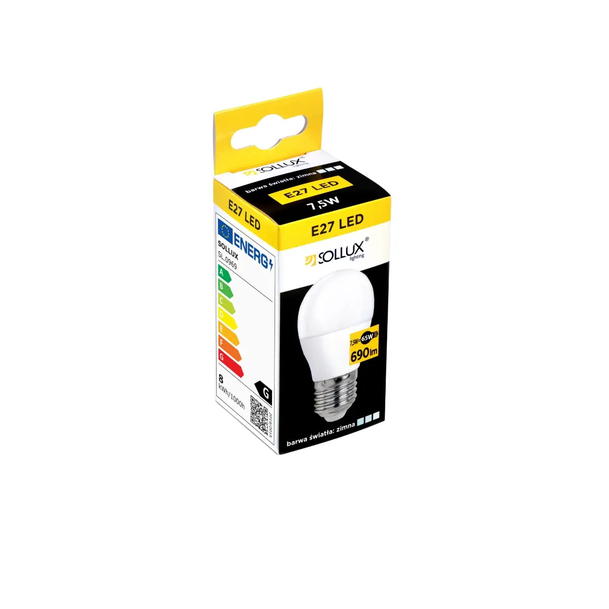 LED Lamp E27 – Koel Wit 4000K 7,5W 690lm