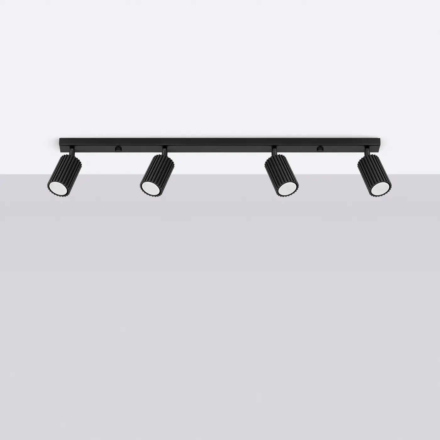 Deckenleuchte Japandi 4 – Schwarz Metall