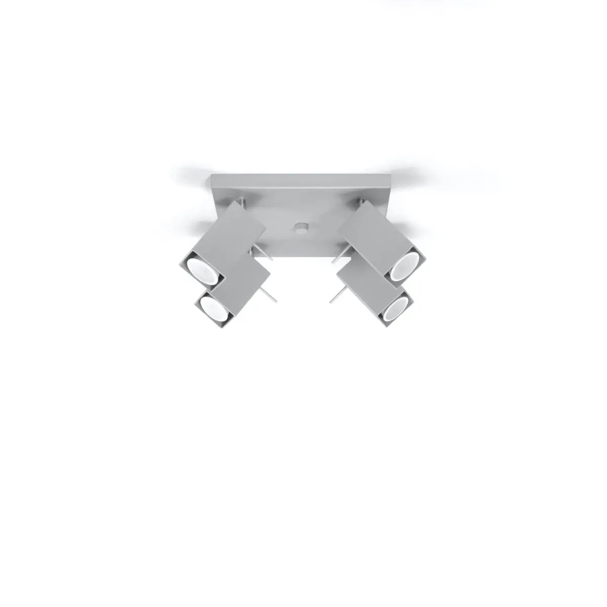 Deckenleuchte Square 4S – Grau & Stahl