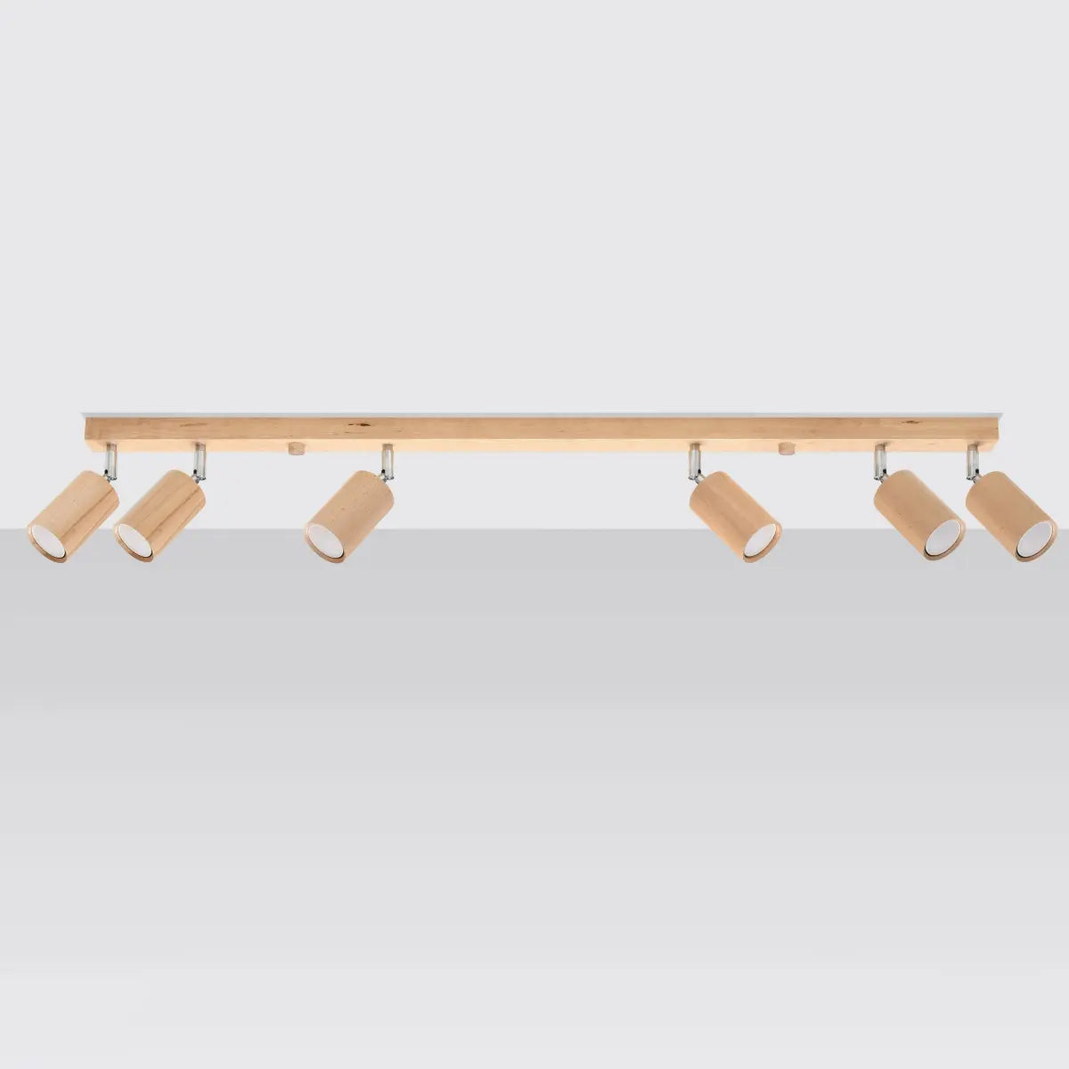 Deckenleuchte Rondo 6 – Naturholz & Holz