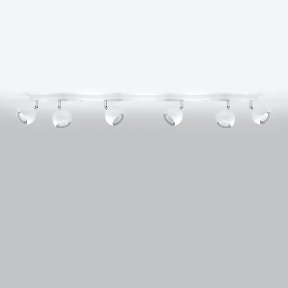 Deckenleuchte Retro 6 – Weiß & Stahl