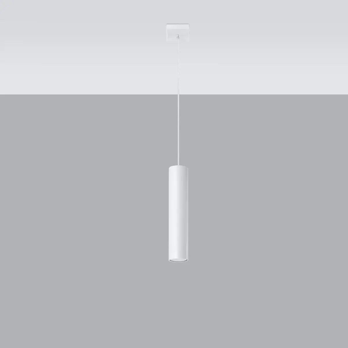 Hanglamp Tube – Wit & Staal