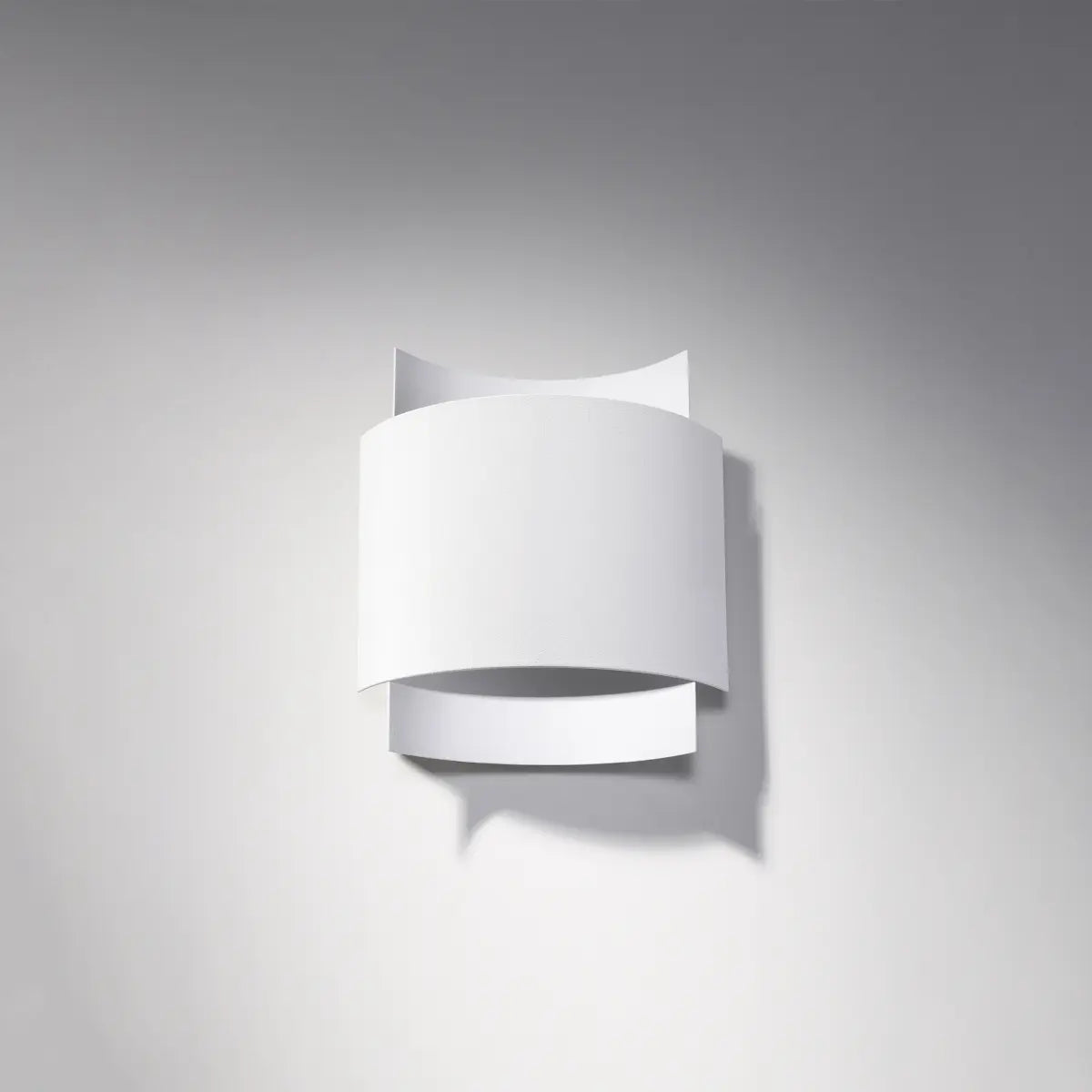 Wandleuchte Lux – Weiß & Stahl