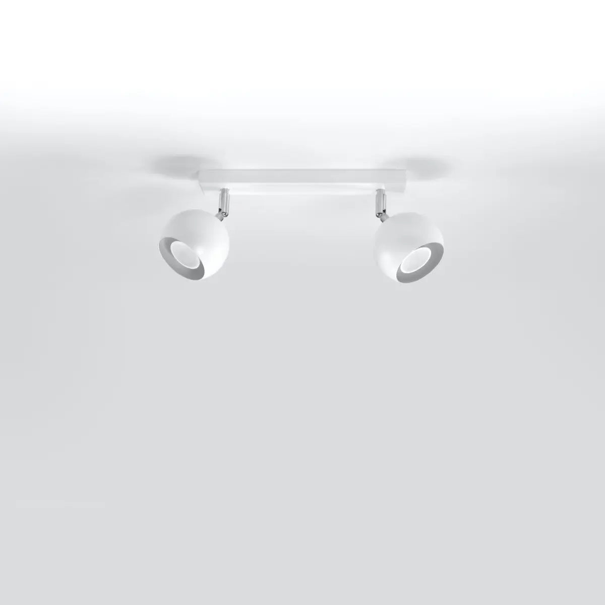 Plafondlamp Retro 2 – Wit Staal