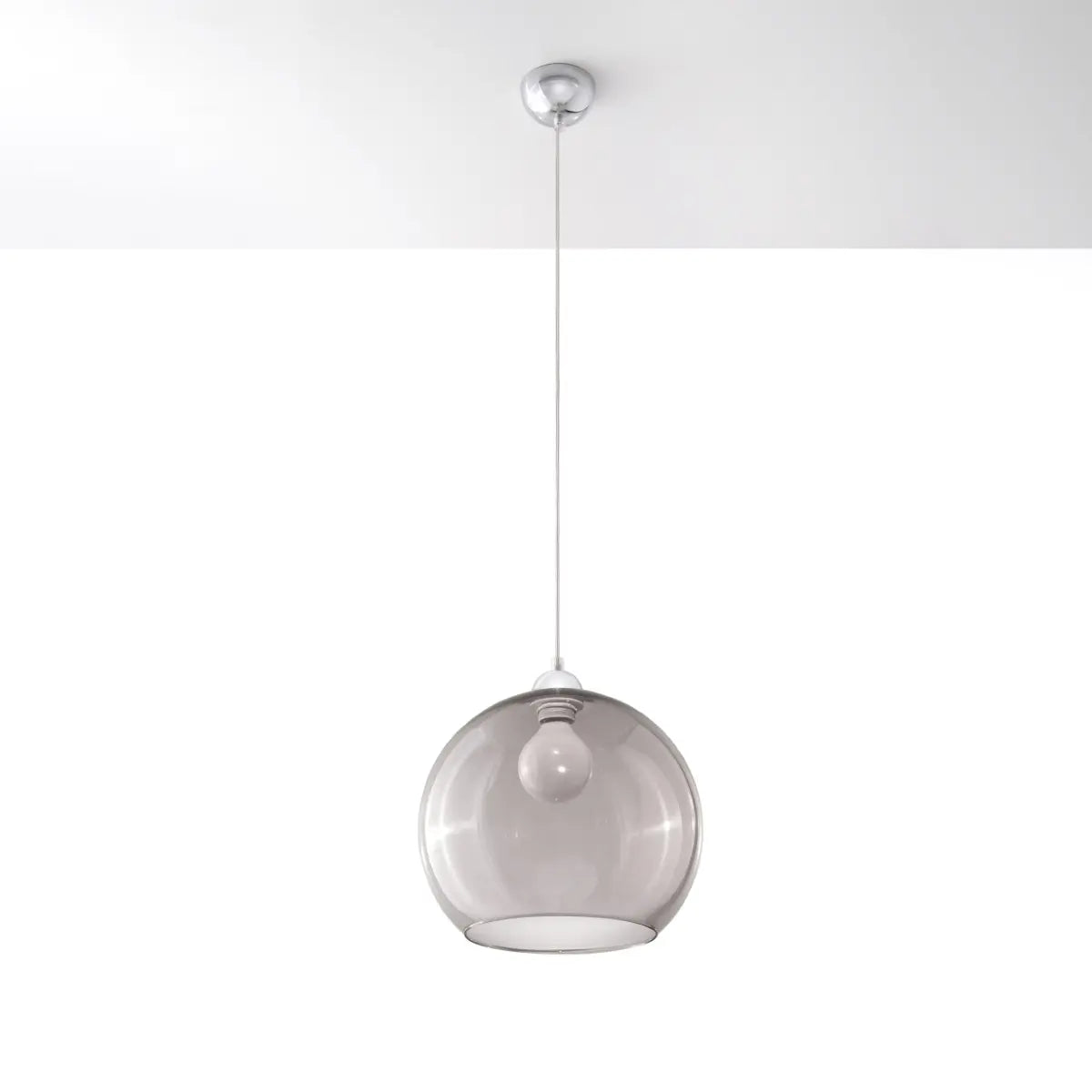 Hanglamp Globe – Grafiet Glas & Staal