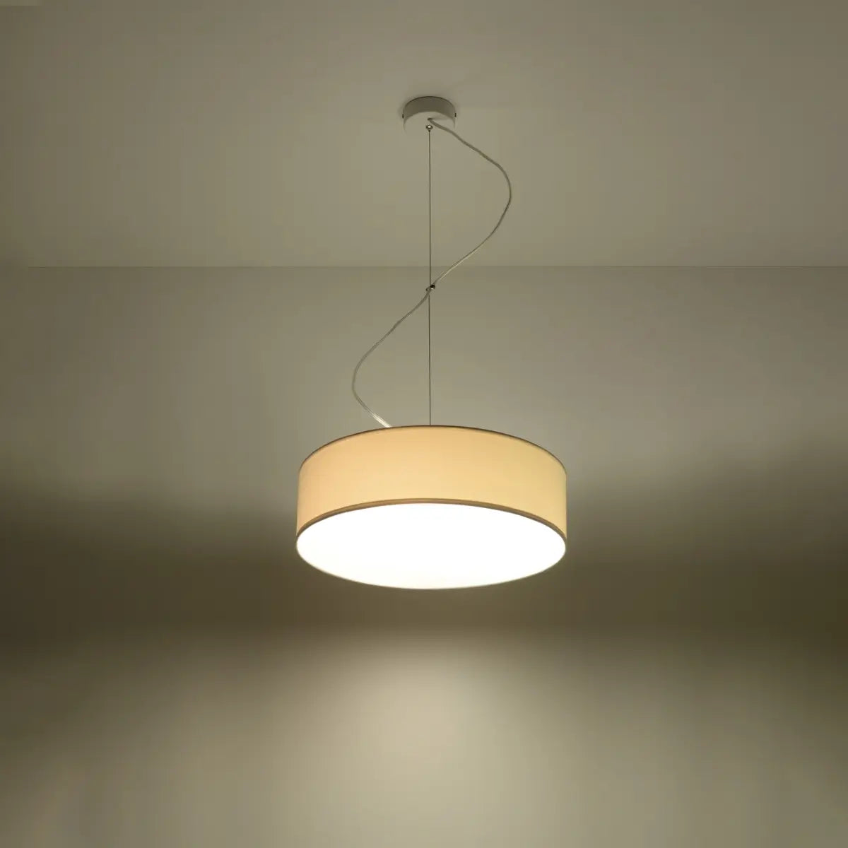 Pendelleuchte UFO 35 – Weiß & PVC