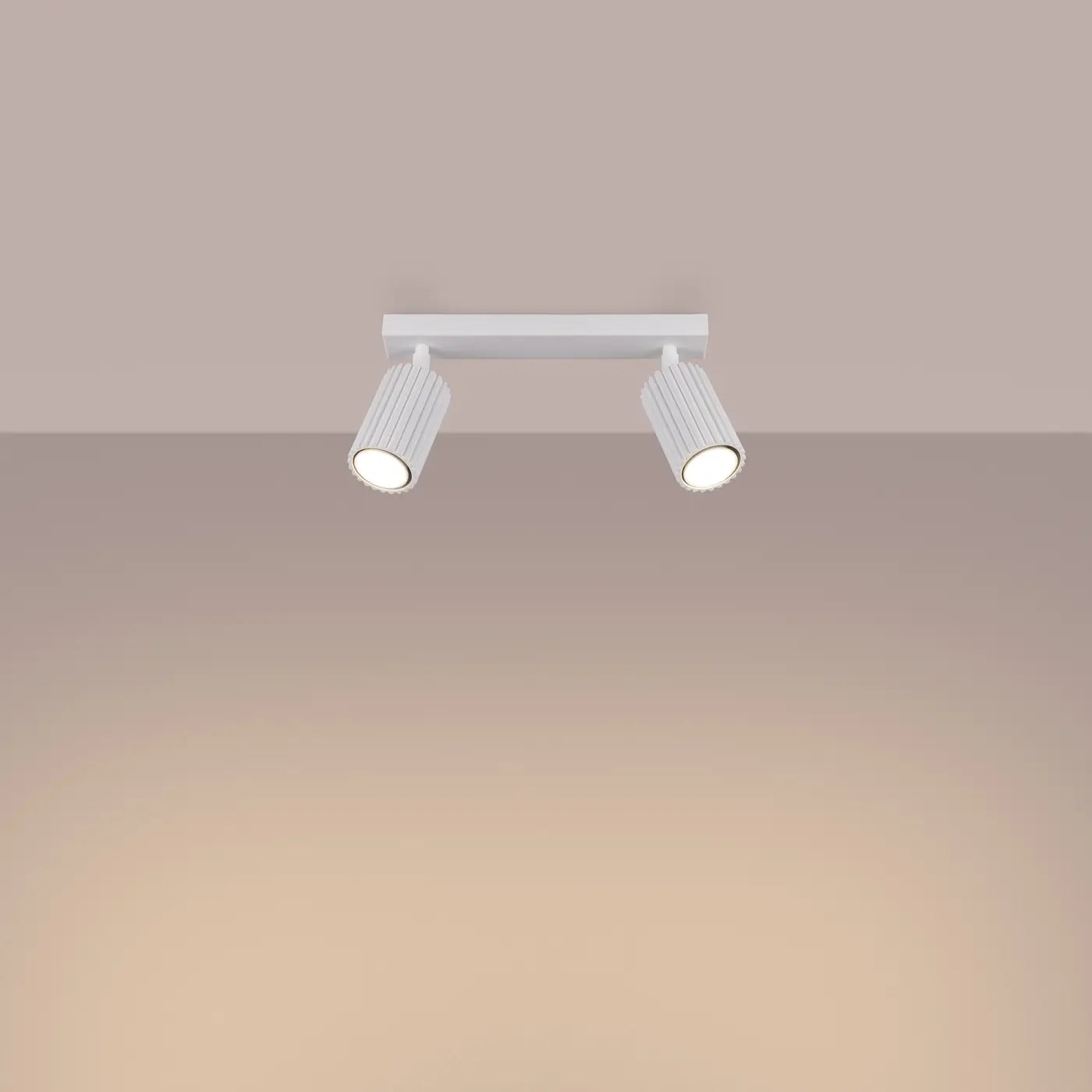 Deckenleuchte Japandi 2 – Weiß Aluminium