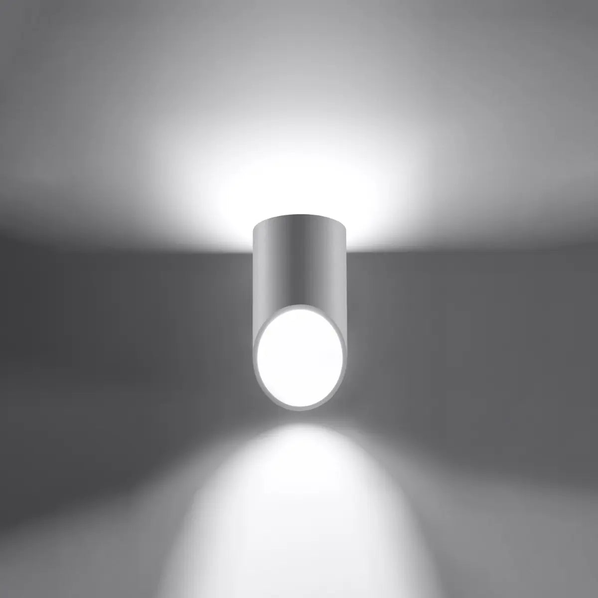 Wandlampe Pipe 20 – Weißes Aluminium