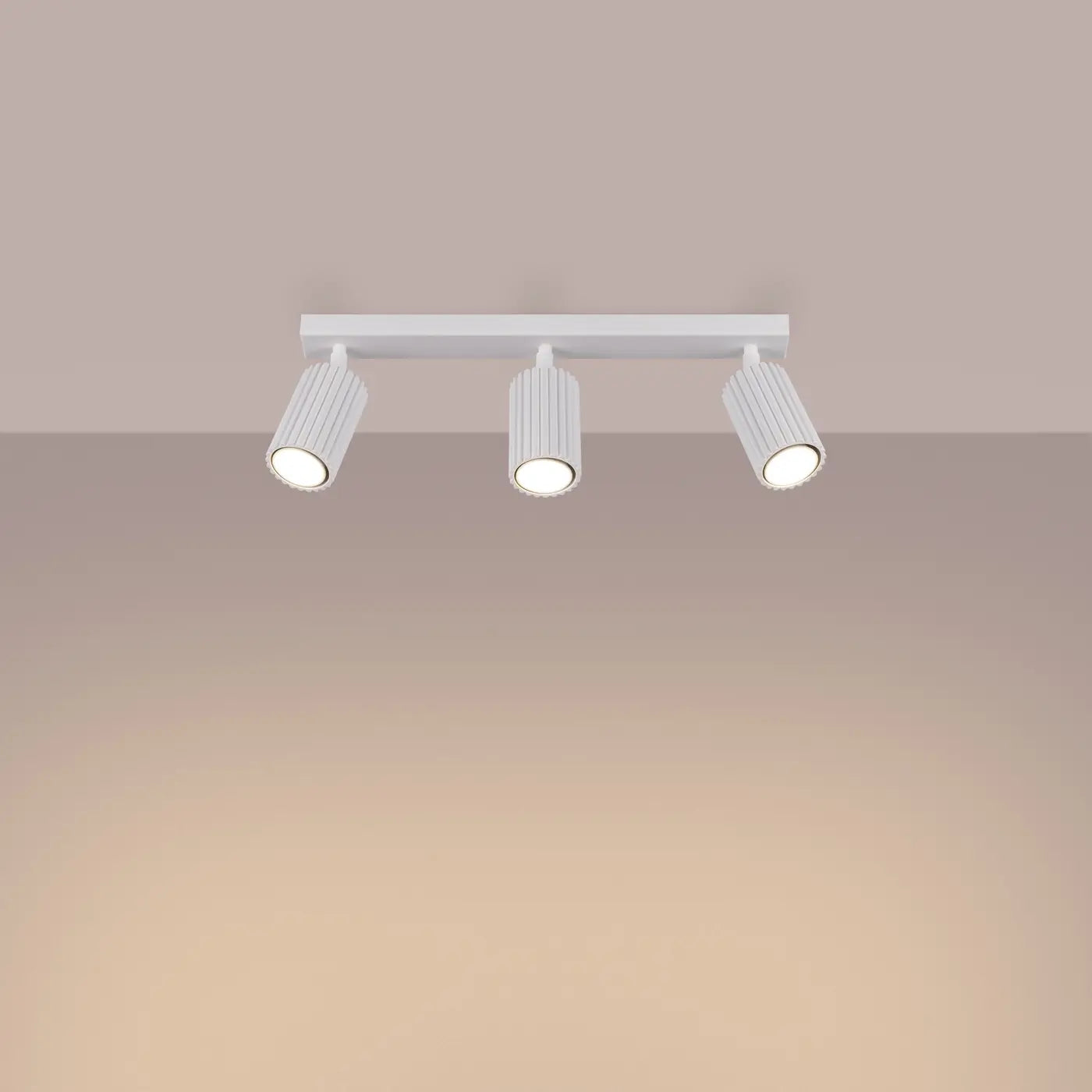 Deckenleuchte Japandi 3 – Weiß Aluminium