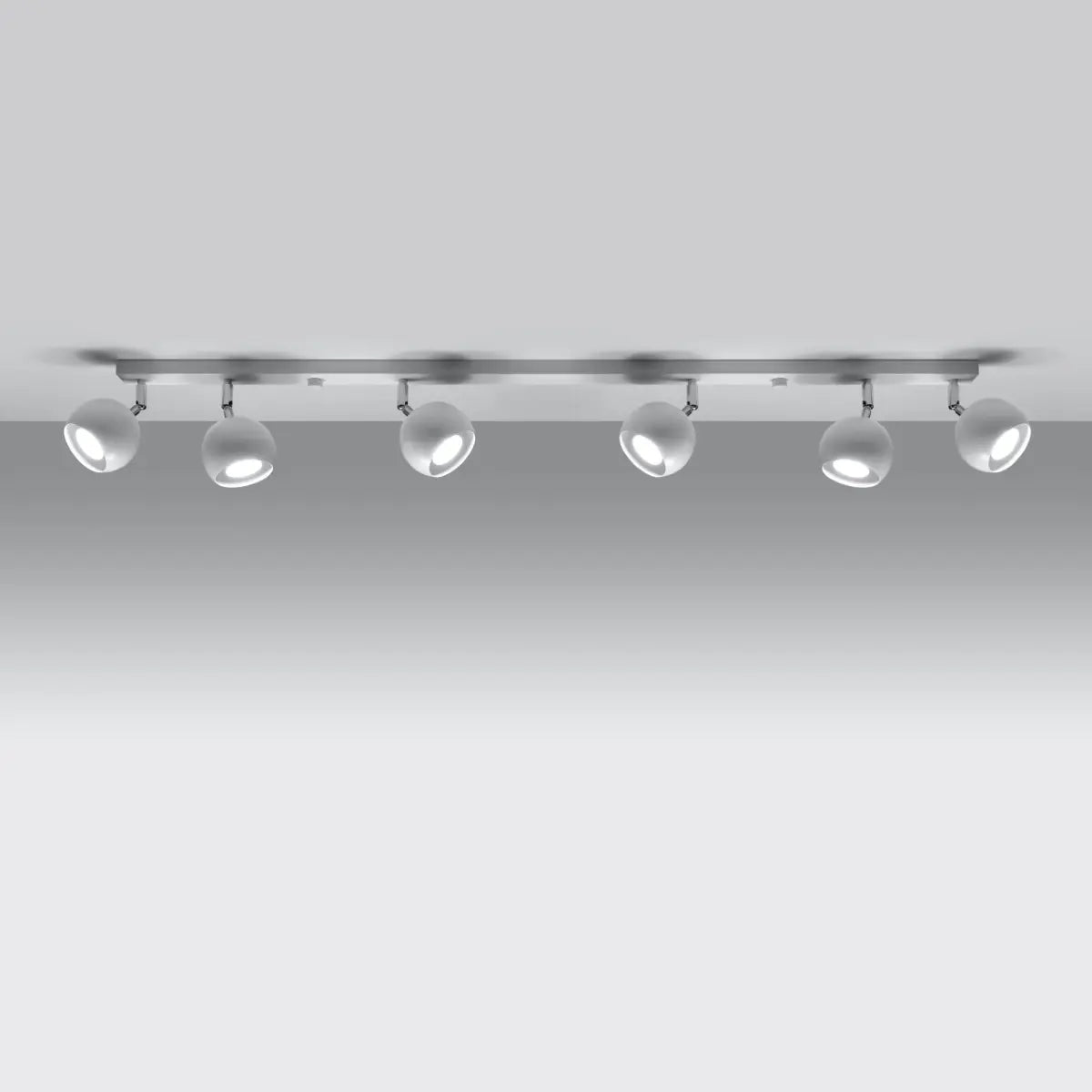 Deckenleuchte Retro 6 – Weiß & Stahl