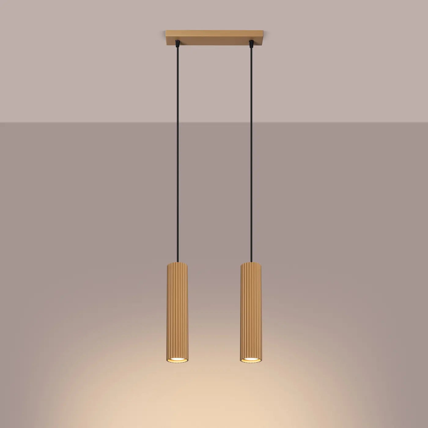 Hanglamp Japandi 2 – Goud Aluminium